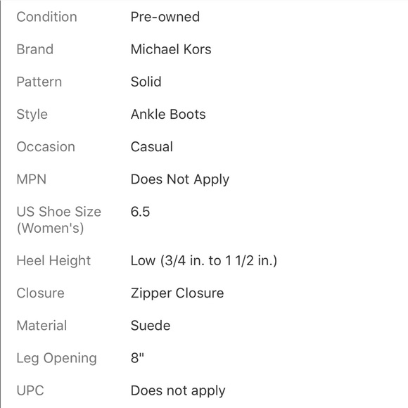 MICHAEL KORS BROWN SUEDE ANKLE BOOT SIZE 6.5 - Picture 6 of 6